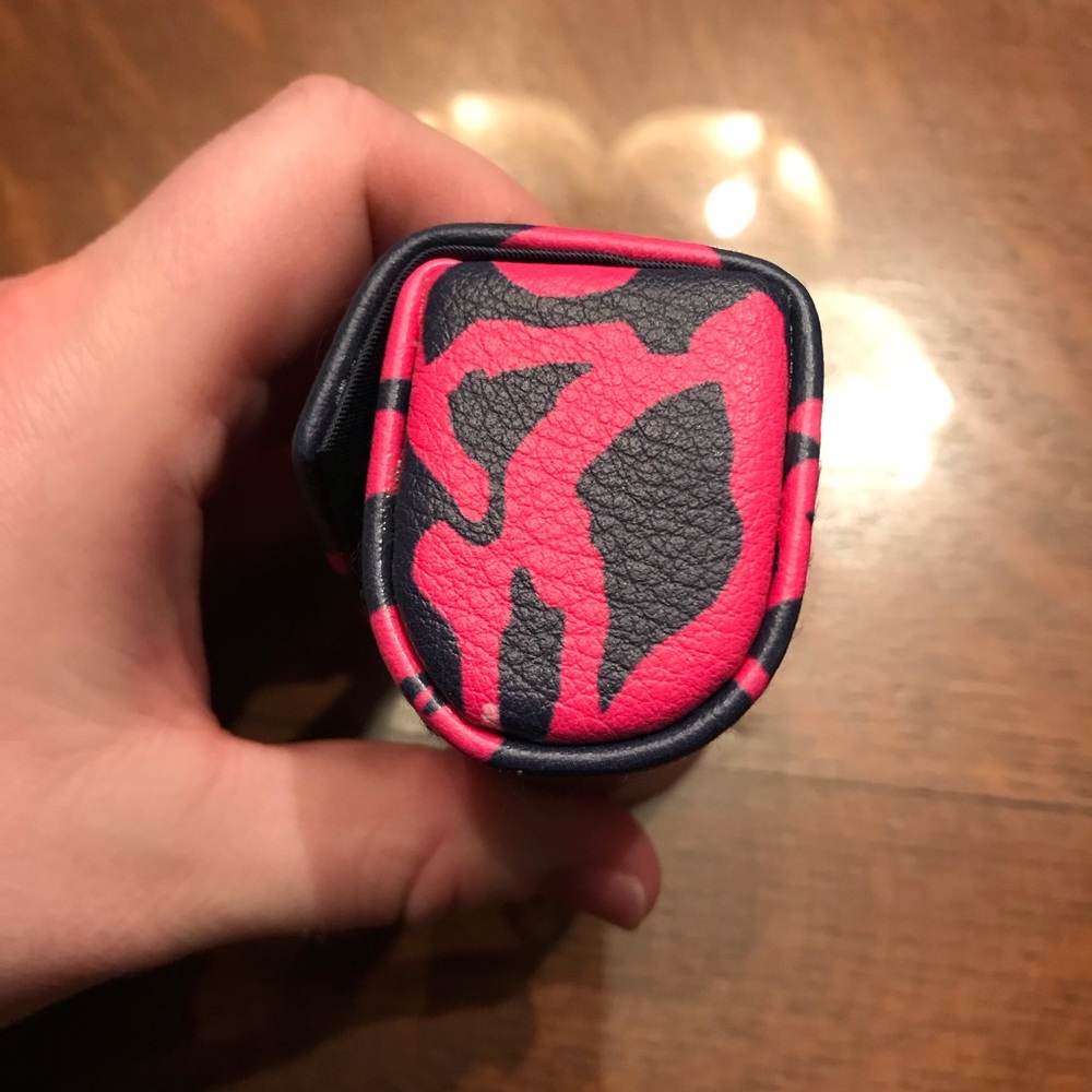 Lilly Pulitzer Navy and Bright Pink lipstick Holder case - Picture 3 of 7